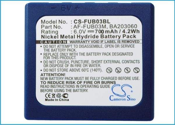 

cameron sino 700mah battery ba203060 for hbc ba222060, fub 3a, fub3a, radiomatic ba203060, ba222060, fub03a, micron 4, micron 5