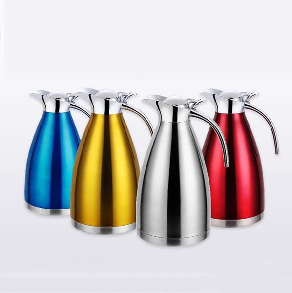 

нержавеющая сталь изоляция горшок двойной вакуумный чайник европейский домашний офис кофейник подарок бутылка холодной воды