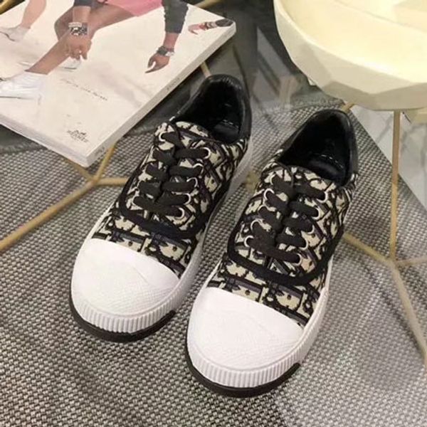 

with box sneaker casual shoes trainers fashion sports shoes leather boots sandals slippers vintage air for woman da1803, Black