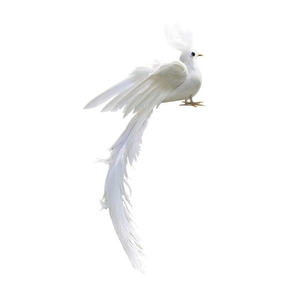 

realistic artificial feather animal phoenix garden figurine decoration