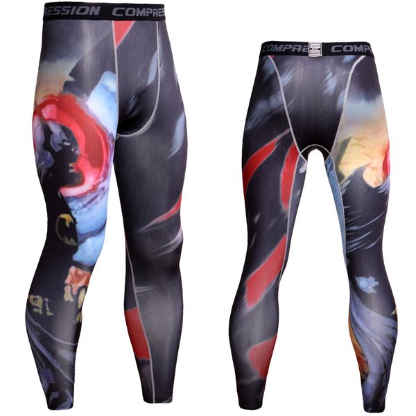

2018 men running pants basketball tights compression yoga dance leggings trousers soccer fitness gym sports bottoms clothes, Black;blue
