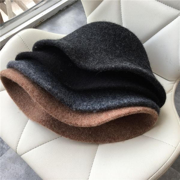 

lanmrem] 2019 autumn and winter new products fashion wild dome big bonnet hat pa690, Blue;gray