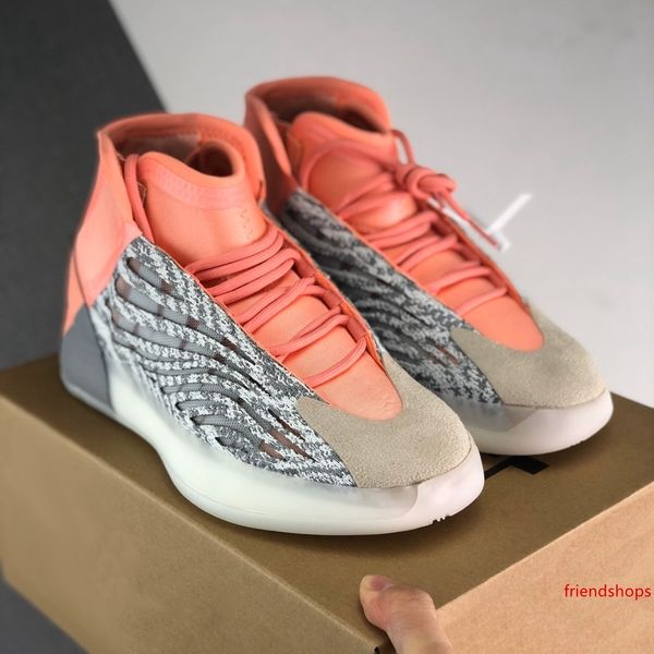 

quantum kanye west basketball shoes for men static white mid mens designer sports sneakers triple black grey orange pink trainers zapatos