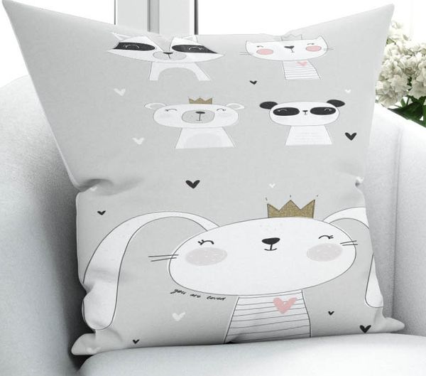 

else gray white lambs clouds moon stars 3d print microfiber throw pillow case cushion covers square hidden zipper 45x45cm