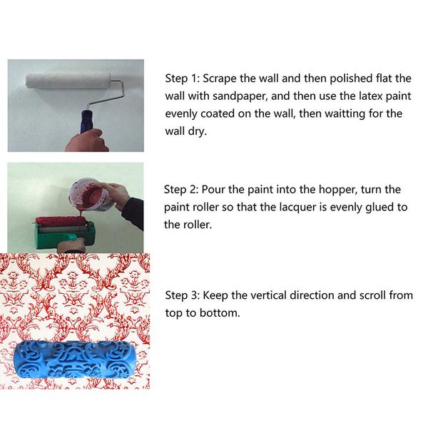 

wall roller brush tool украшение краска машина 5-дюймовый портативный для дома номер bdf99