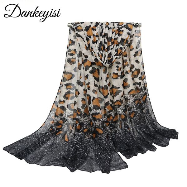 

dankeyisi leopard dot women scarf women printed long soft neck scarf fashion ladies warp foulards muslim hijab sjaal