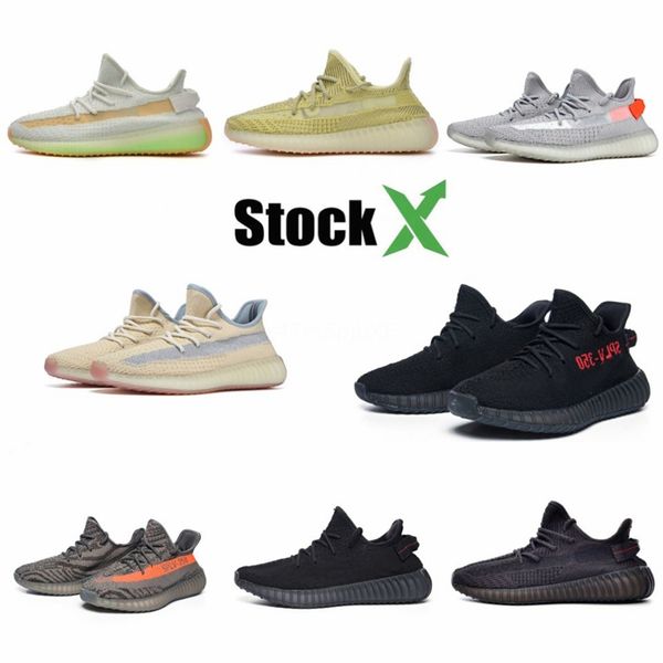 

2020 kanye west men women running shoes black salt super moon yellow designer shoes desert rat sport sneakers #dss575