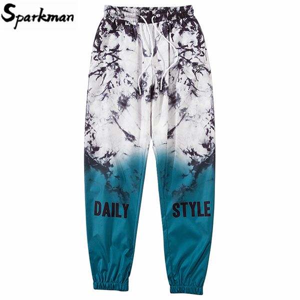 

hip hop joggers pants gradient color 2020 streetwear men harajuku sweatpants spring summer track pant soft hiphop harem trousers, Black