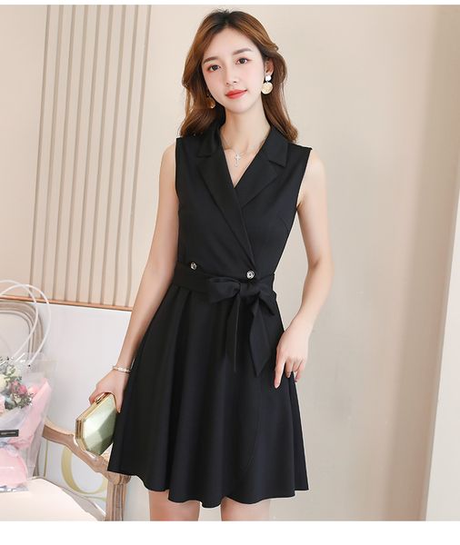 

matte black casual dress joker show thin fashion dress, Black;gray