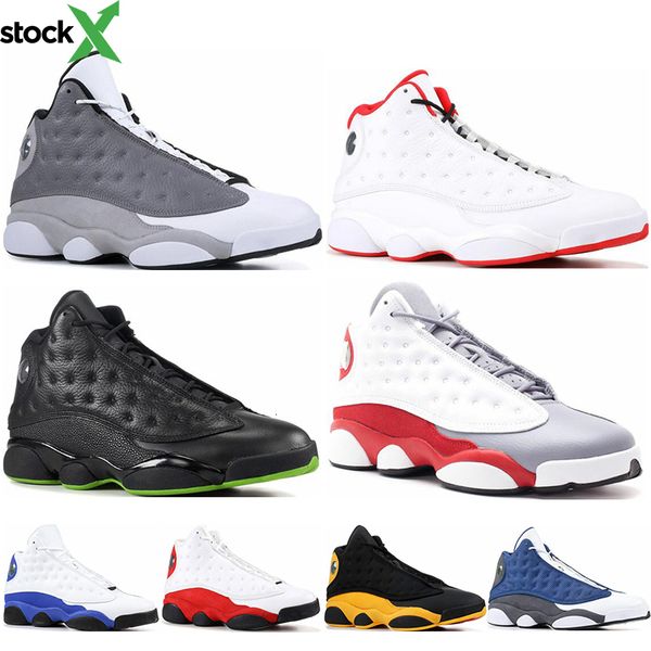 

2020 new mens basketball shoes 13s hyper royal bred grey true red history of flight dmp discount sports shoe sneakers black cat