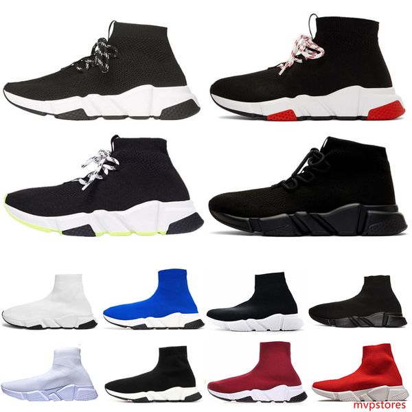 

new arrive men casual sock shoes speed trainer black red pink blue lace-up black white fashion socks sneaker trainer casual shoes 36-45
