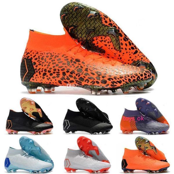 

with box mens mercurial superfly vi 360 elite ronaldo fg cr soccer shoes chaussures football boots high ankle soccer cleats