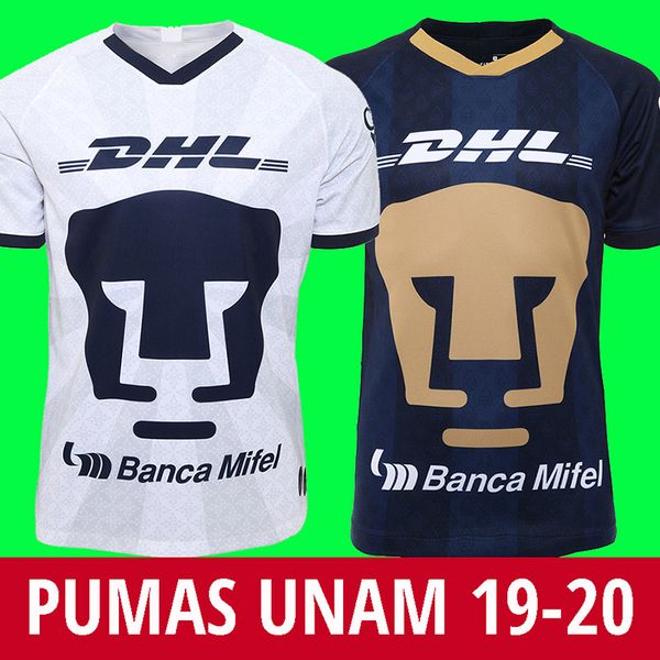 

19 20 mx club unam soccer jerseys guerron 2019 2020 jersey calderon football shirt formica camisa de futebol castillo abraham maillot foot, Black;yellow