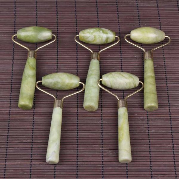 DHL Free Natural Face Massage Ferramenta Jade Roller Shaper Massager Relaxation Tools