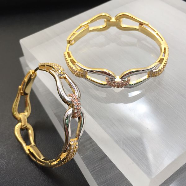 

lanyika fashion jewelry geometry circle big ear loops micro plated wedding banquet earrings artistical bridal daily gift, Golden;silver