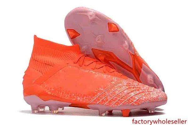 

2019 new arrival predator 19 fg x pogba football shoes black red 19.1 soccer cleats 25th football boots outdoor size39-45