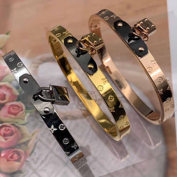 

высокое качество бренд ювелирных изделий из нержавеющей стали pulseira браслет браслет 18 карат золото серебро розовое золото покрытием замо, Silver