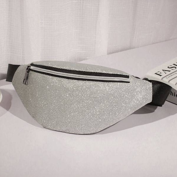 

multi-purpose sequined lady's waist bag new women's chest bag cross-body single-shoulder phone