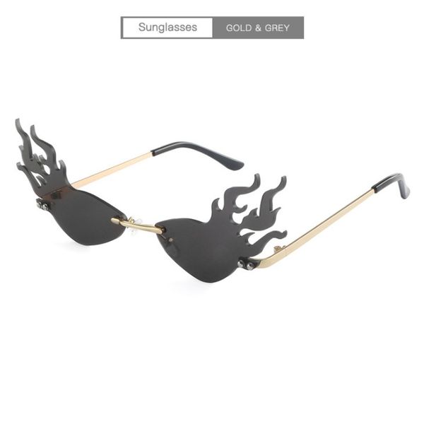 

popular summer designer sunglasses fashion flame sunglasses man womens beach goggle glasses uv400 7 colors optional super quality, White;black