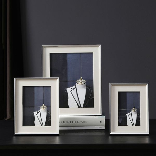 

simple silver white p frame set 6 inch 7 inch 10 european style home decoration deskpicture frame decoration