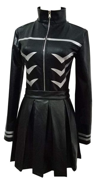 

tokyo ghoul kaneki ken pleather battle dress cosplay costume, Black