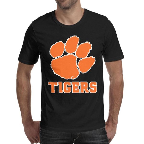 Clemson Tigers Football Logo Black T Shirtshirtst Shirtstee Shirts Shirt Design Cool T Make A Custom Casual T Shirt T Shirts Design Designer T