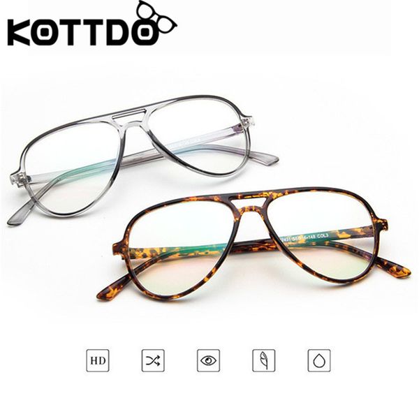 

koddto оптический рецепт круглые старинные женщин плоские зеркала каркас очки для чтения мужчины женщины очки прозрачный рама, Black