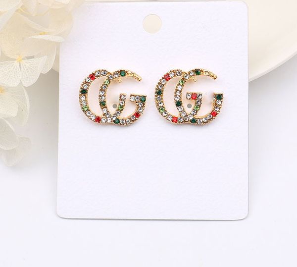 

2020 there are ladies fashion brand letters personality earrings ladies party wedding couple gift engagement bride luxury jewelry boxed, Silver