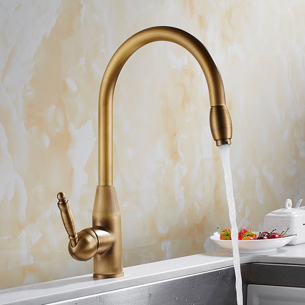 

kitchen faucets antique bronze single handle pull out kitchen tap single hole handle swivel 360 degree water mixer tap mixer