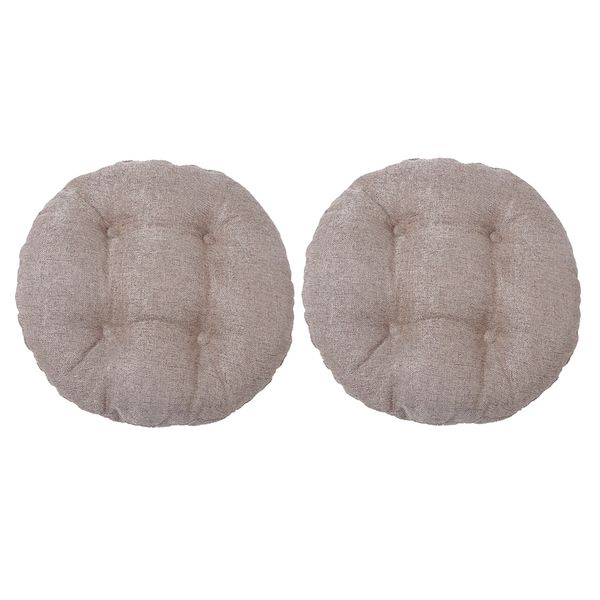 

2pcs round floor tatami padded cushion breathable chair seat pad