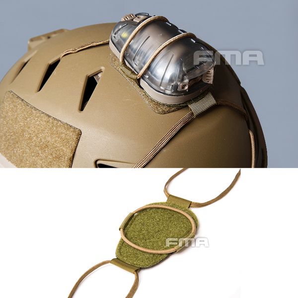 

fma tactical helmet attach patch fastener for hel-star 6 and hel-star f2 outdoor helmet accessory for life-saving lights