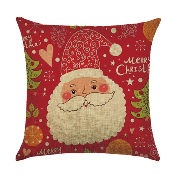 

christmas cushion cover cartoon gift square throw sofa decoration pillowcase decorative pattern pillow case car printing printed home decor