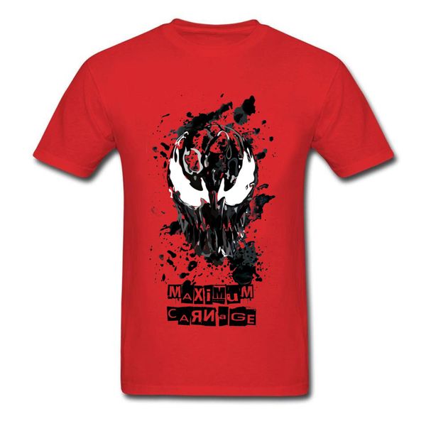 

2019 marvel tshirt spider man venom t shirt maximum carnage tees comics streetwear oversized male clothing t-shirt, White;black