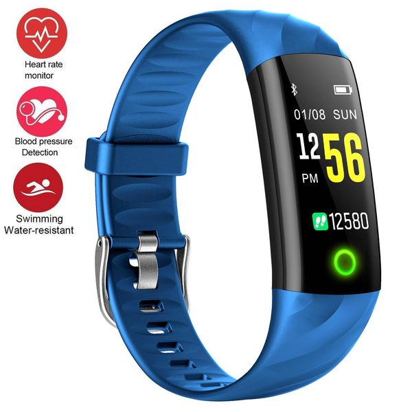 

new smart wristband color screen activity tracker bracelet watch heart rate monitor ip68 waterproof smart fitbit band for ios android