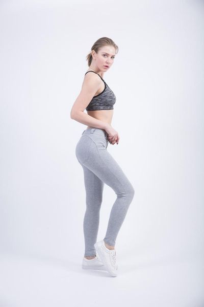 

m&d fashion style high waist sporty casual leggings, Black