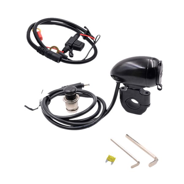 

motorcycle 1" handlebar mount lighter outlet charger power supply