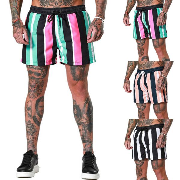 

2020 new fashion men swimming board shorts swim shorts trunks swimwear beach summer, White;black