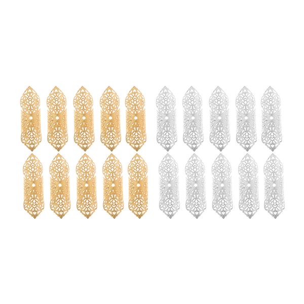 

20pcs dreadlocks hair tubes beads diy braiding clips beard pendants charms