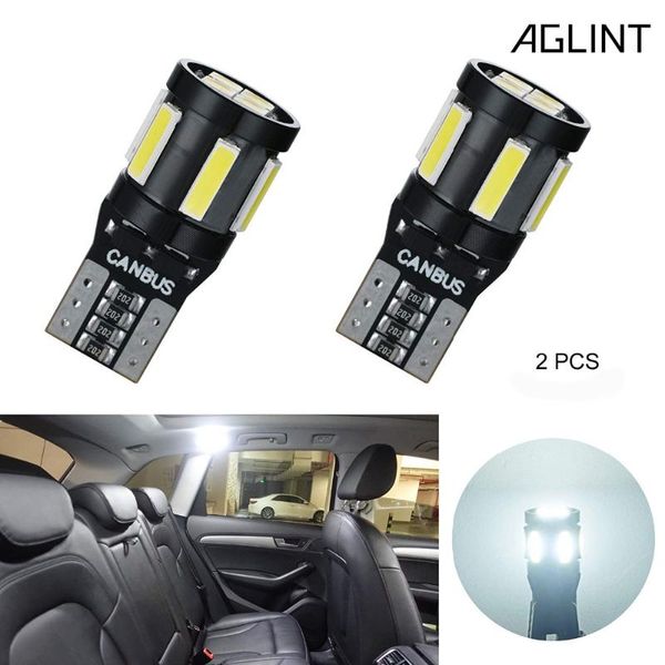

2x t10 w5w 5w5 194 led car bulb canbus aglint interior light 6500k white auto car for w211 w221 w210 accessories