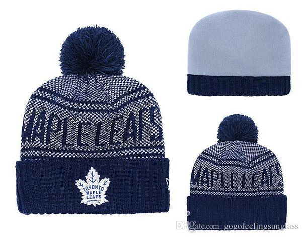 

winter sports beanies 2019 beanies toronto maple leafs pom knit hats sports beanie cap beanies hat mix more 5000+styles, Blue;gray