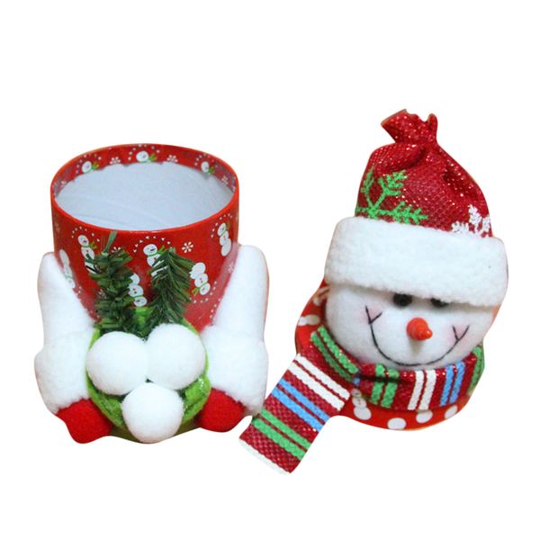 

home decoration accessories navidad 2018 hjw santa claus snowman christmas candy jar container gift christmas decorations
