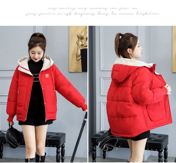 

new arrival womens design coat with zipper fashion warm womens coat for winter streetwear jacket with brand letters size m-3xl wholesale, Black