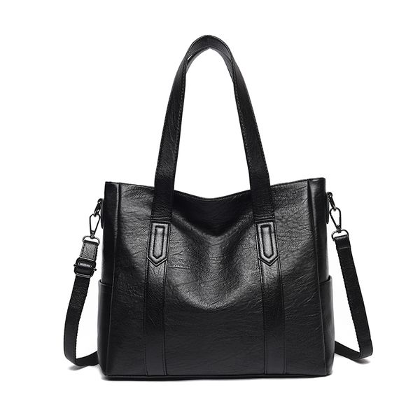 

new large capacity leather tote bags luxury women soft leather bags large casual women sheepskin handbags