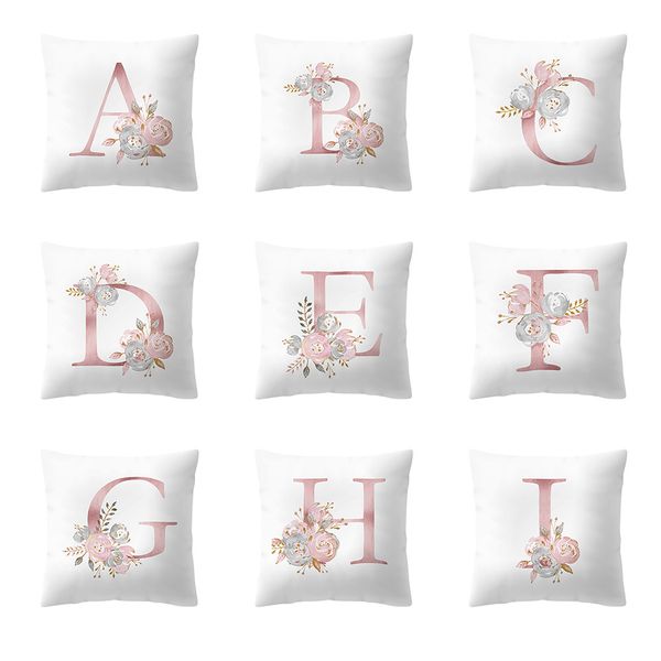 

pillow case 45x45cm kinder zimmer dekoration brief kissen englisch alphabet pillowcases throw pillow cover cojines cushion cover