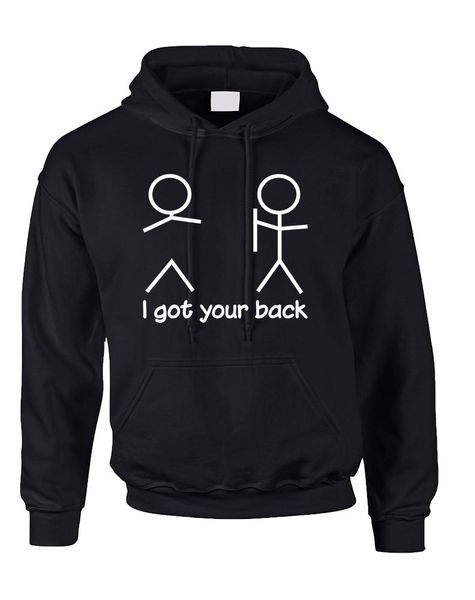 

litthing 2019 spring autumn i got your back printed mens hoodies and sweatshirts fashion hoodies men hip hop men's streetwear, Black