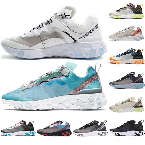 

2019 react 87 instant men running shoes women knitting lightweight breathable fashion run jogging shoes trainers sports designer sneakers