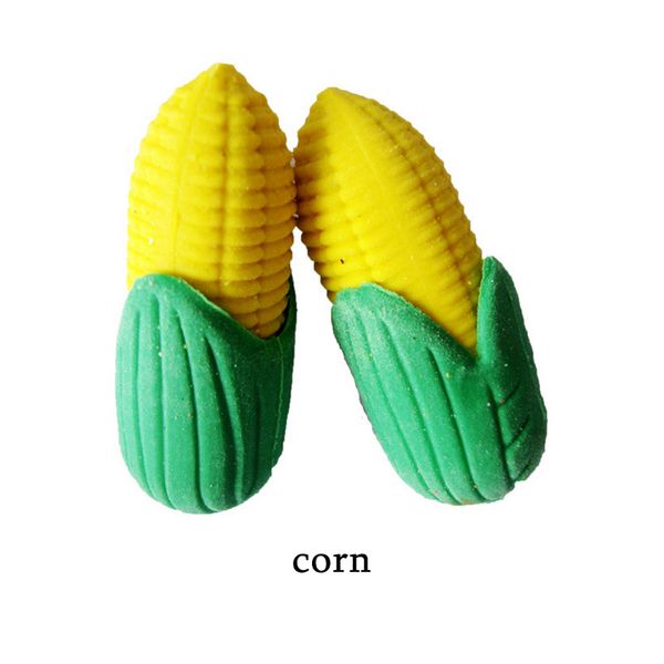 

cute corn rubber eraser removable eraser kawaii stationery school supplies apelaria gift toy for kids penil eraser toy gifts
