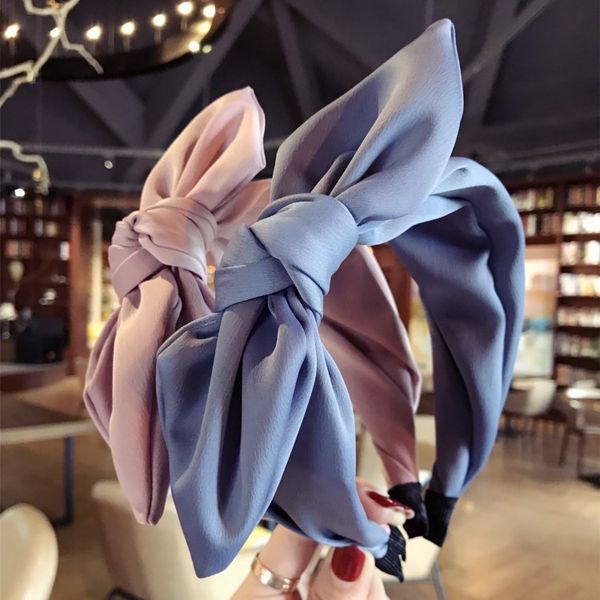 

solid ears head hoop women classic headband girls hair hoop hair accessories simple headwear head