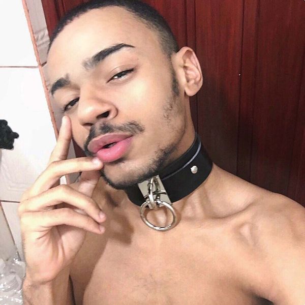 

women men punk exaggerated handmade oversized choker necklace fetish o round metal gold leather collar bondage harness necklace, Silver