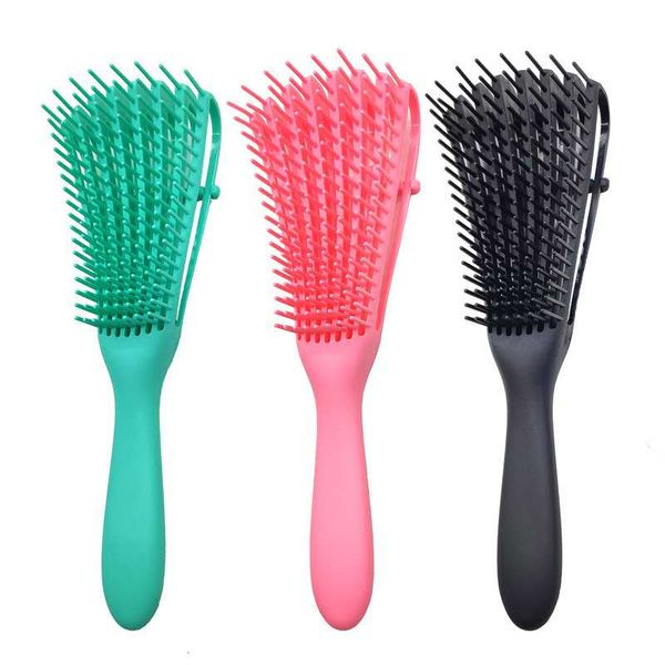 

hair care hair brush scalp massage comb women detangle hairbrush comb hairdressing salon styling health care reduce fatigue, Silver